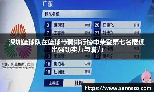 深圳篮球队在篮球节奏排行榜中荣登第七名展现出强劲实力与潜力